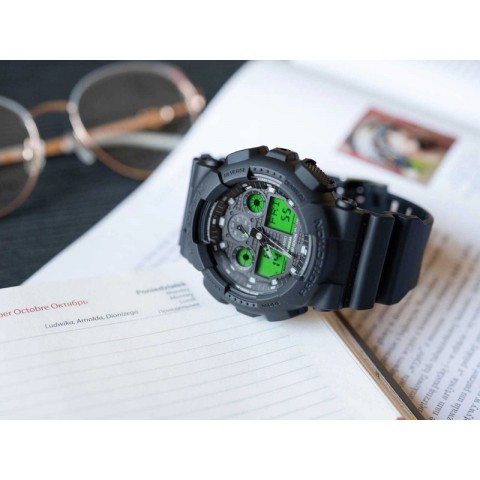 Чоловічий годинник CASIO G-SHOCK GA-100BEG-1AER