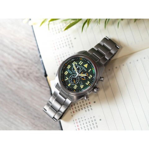 Чоловічий годинник Citizen AT2480-81X Military Eco-Drive
