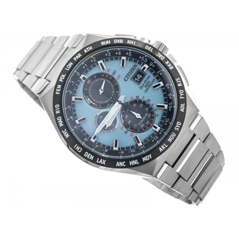 Чоловічий годинник Citizen AT8238-84M Radio Controlled Super Titanium Chronograph