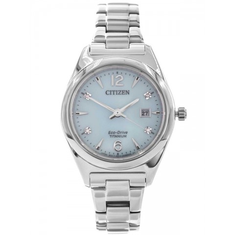 Жіночий годинник Citizen EW2601-81M ECO-DRIVE SUPER TITANIUM