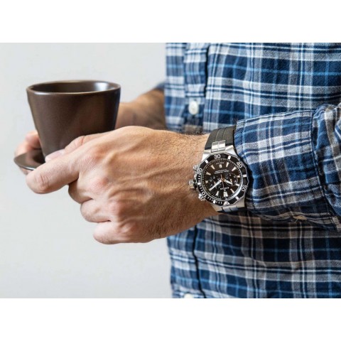 Чоловічий годинник EDOX 10112 3NCA NIN Delfin The Original Chronograph