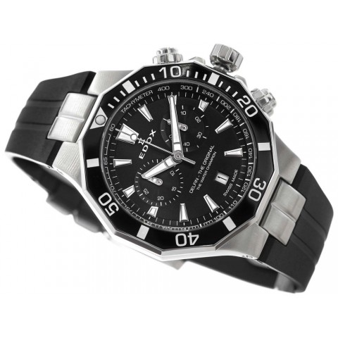 Чоловічий годинник EDOX 10112 3NCA NIN Delfin The Original Chronograph