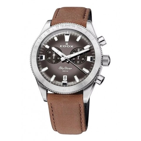 Чоловічий годинник EDOX 10116 3 GRIDN Skydiver Chrono Set Limited Edition