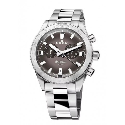 Чоловічий годинник EDOX 10116 3 GRIDN Skydiver Chrono Set Limited Edition