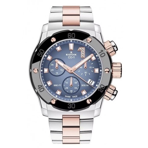 Жіночий годинник EDOX 10255 357RM BUIDR CO-1 Chronolady Diamonds