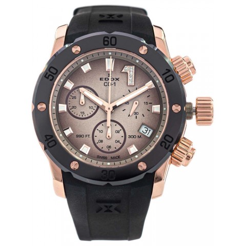 Жіночий годинник EDOX 10255 37RCA BRDR Chronolady