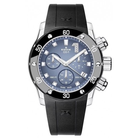 Жіночий годинник EDOX 10255 3CA BUIDN Chronolady