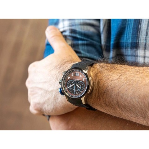 Чоловічий годинник EDOX 38003 TINBU BRNBU Chronorally