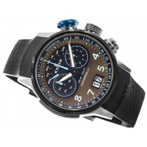 Чоловічий годинник EDOX 38003 TINBU BRNBU Chronorally