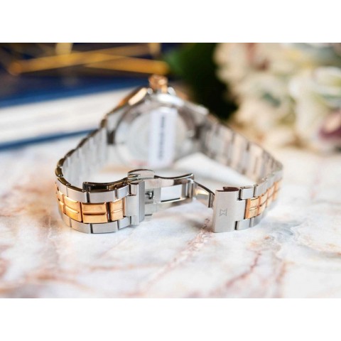 Жіночий годинник EDOX 53020 357RM ROR Delfin The Original Diver Date Lady