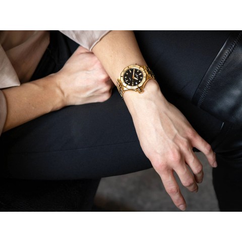 Жіночий годинник EDOX 53020 37JM NID Delfin The Original Diver Date Lady