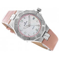 Жіночий годинник EDOX 53020 3C NARN Delfin The Original Diver Date Lady