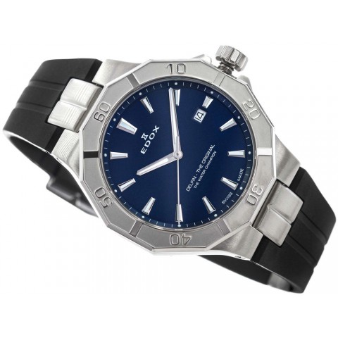 Чоловічий годинник EDOX 53021 3CA BUIN  Delfin The Original Date