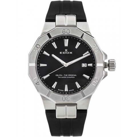 Чоловічий годинник EDOX 53021 3CA NIN  Delfin The Original Date