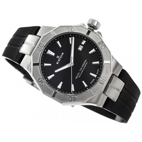 Чоловічий годинник EDOX 53021 3CA NIN  Delfin The Original Date