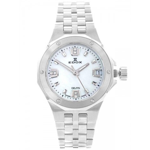 Жіночий годинник EDOX 53100 3M NAND Delfin Diver Date Lady