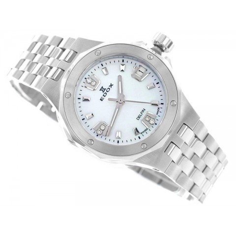 Жіночий годинник EDOX 53100 3M NAND Delfin Diver Date Lady