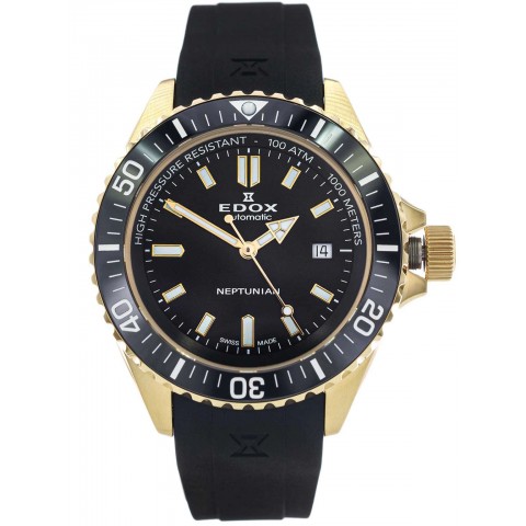 Чоловічий годинник EDOX 80120 37JCA NID Neptunian Automatic