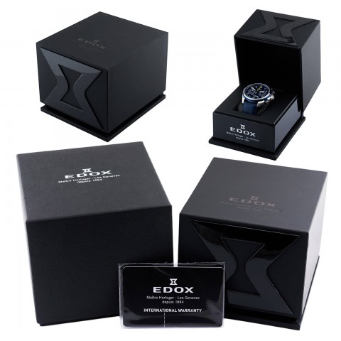 Чоловічий годинник EDOX 80120 3NCA BUIDN Sky Diver Neptunian