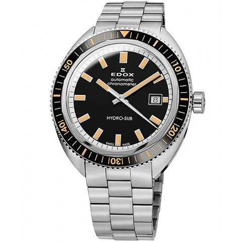 Чоловічий годинник EDOX 80128-3NBM-NIB Hydro-sub Date Automatic Chronometer - Limited Edition