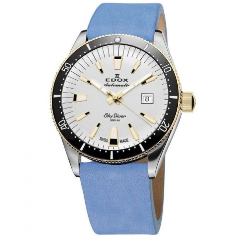 Жіночий годинник EDOX 80131 357JNC BI Skydiver Ladies SET