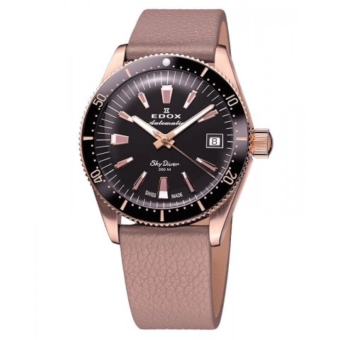 Жіночий годинник EDOX 80131-37RNC-NI Skydiver Automatic Lady SET