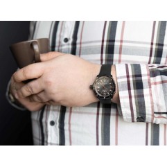 Чоловічий годинник EDOX 80137 37GNR CANR CO-1 Date Automatic