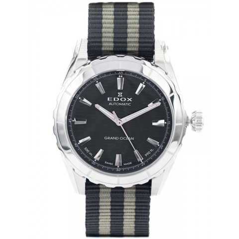 Чоловічий годинник EDOX 80140 3NAGN NIN Grand Ocean Automatic