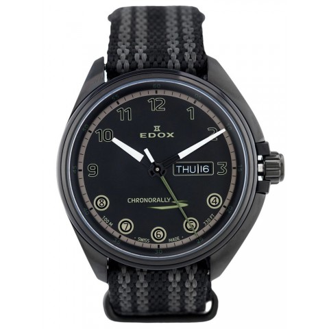 Чоловічий годинник EDOX Chronorally-s 84301 37NNNAG NNV