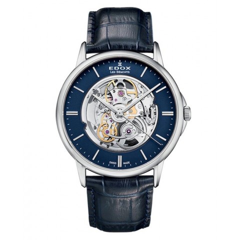 Чоловічий годинник EDOX 85300-3-BUIN Les Bemonts Automatic Skeleton