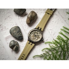 Чоловічий годинник EDOX 85303 357GNCAV VONB Delfin Mecano Skeleton