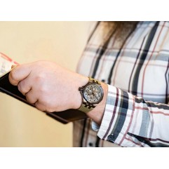 Чоловічий годинник EDOX 85303 357GNCAV VONB Delfin Mecano Skeleton
