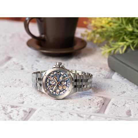 Чоловічий годинник EDOX 85303 3M BUIGB Delfin the Original Mecano