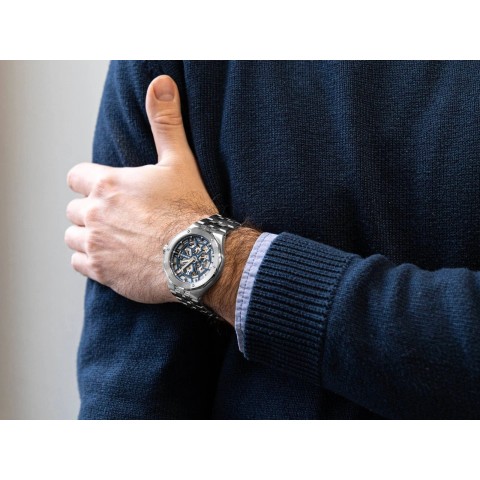 Чоловічий годинник EDOX 85303 3M BUIGB Delfin the Original Mecano