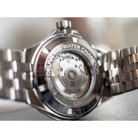 Чоловічий годинник EDOX 85303 3M BUIGB Delfin the Original Mecano