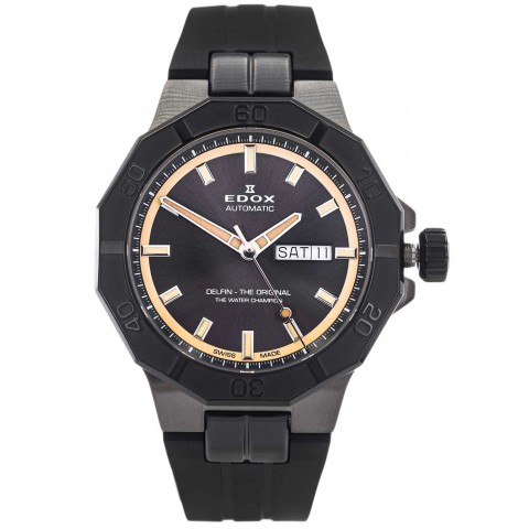 Чоловічий годинник EDOX 88008 37GNCA GBEI Delfin the Original Day Date Automatic