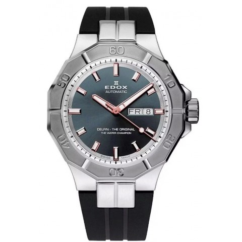 Чоловічий годинник EDOX 88008 3GCA BGO Delfin the Original Day Date Automatic