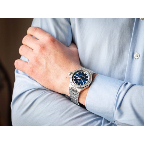 Чоловічий годинник EDOX 88008 3M BUIN Delfin the Original Day Date Automatic