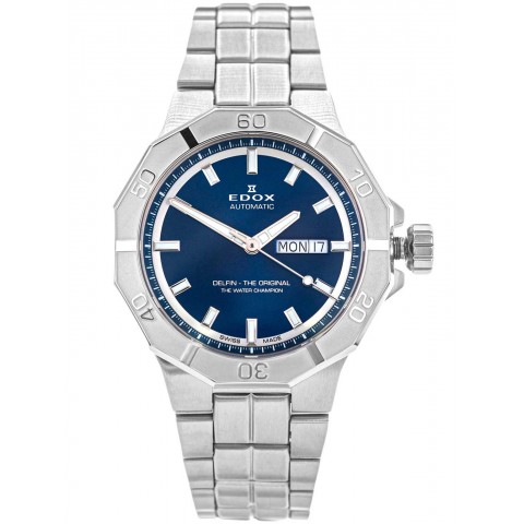 Чоловічий годинник EDOX 88008 3M BUIN Delfin the Original Day Date Automatic
