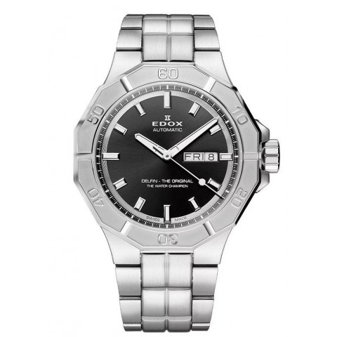 Чоловічий годинник EDOX 88008 3M NIN Delfin the Original Day Date Automatic