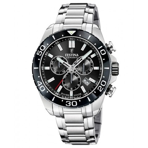 Чоловічий годинник FESTINA F20042/4 Ceramic Chrono Swiss Made