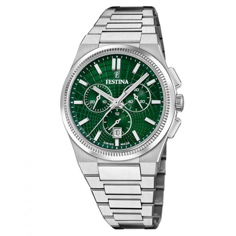 Чоловічий годинник FESTINA F20059/3 Rivé Chrono Swiss Made