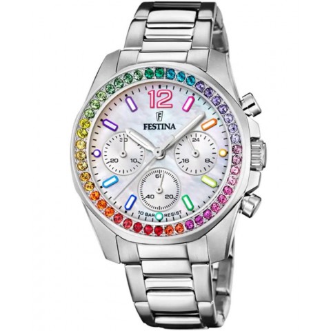 Жіночий годинник FESTINA F20606/2 Boyfriend Rainbow Chrono
