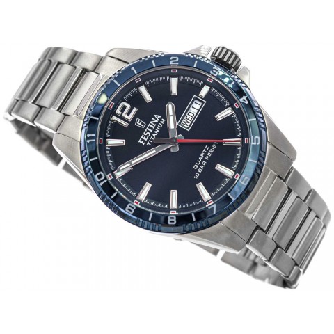 Чоловічий годинник FESTINA F20698/2 Titanium Date