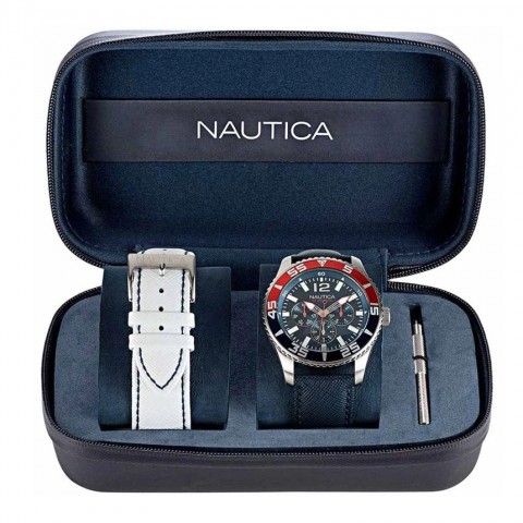 Чоловічий годинник NAUTICA NAPLECR03 Long Beach Chrono Set