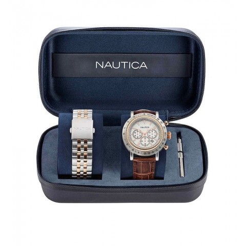 Чоловічий годинник NAUTICA NAPSPF204 Spettacolare Reissue Chrono Set