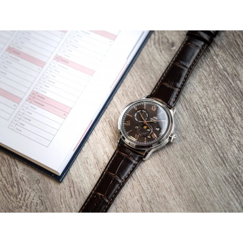 Чоловічий годинник ORIENT RA-AK0804Y30B Bambino Sun & Moon Automatic