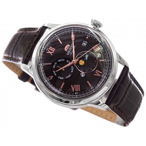 Чоловічий годинник ORIENT RA-AK0804Y30B Bambino Sun & Moon Automatic