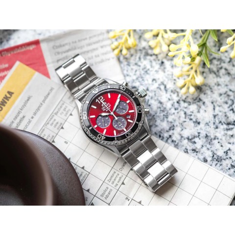 Чоловічий годинник ORIENT RA-TX0207R10B Mako Solar Chronograph