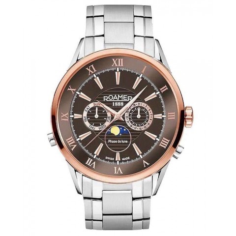 Чоловічий годинник ROAMER 508821 47 53 50 Superior Moonphase
